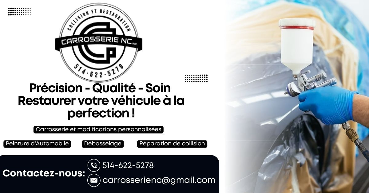 Carrossier, atelier de carrosserie Saint-Hyacinthe