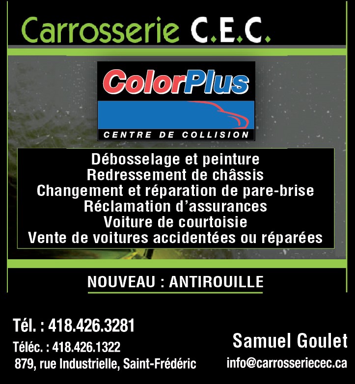Carrossier, atelier de carrosserie Thetford Mines